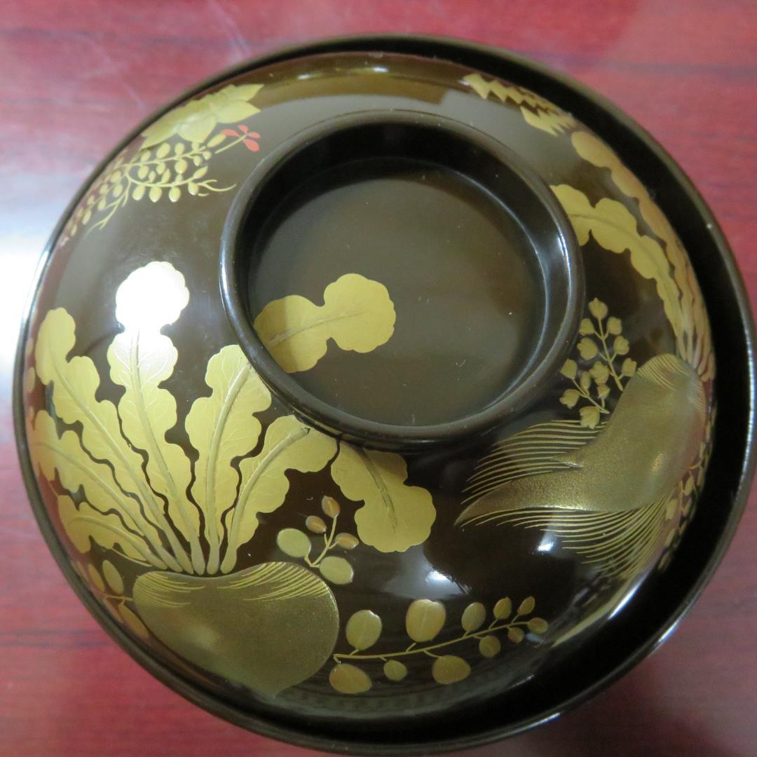 吸い物碗 蓋物 漆器 10客 2客よりバラ売り可 最上級 最上手 銘家 蔵出し