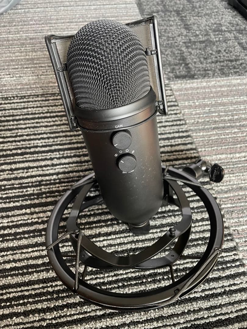 Blue マイク&アーム ブラック