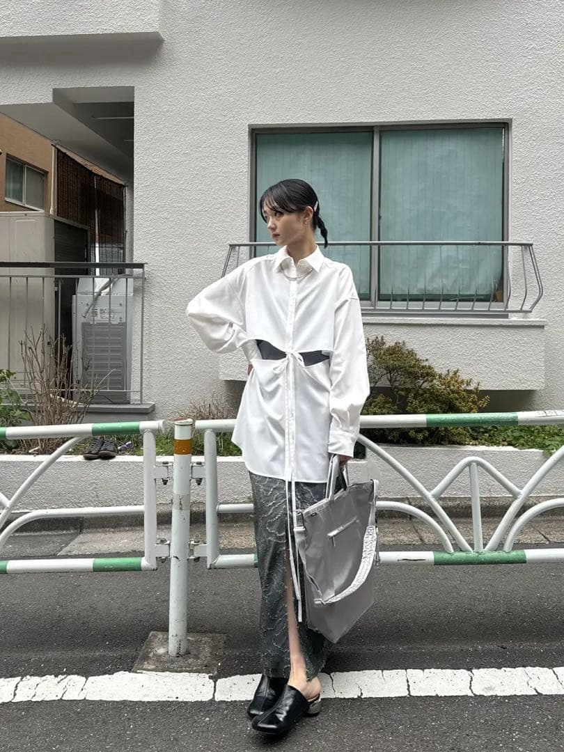 靴 amerivintage OVAL MOTIF VOLUME MULE L