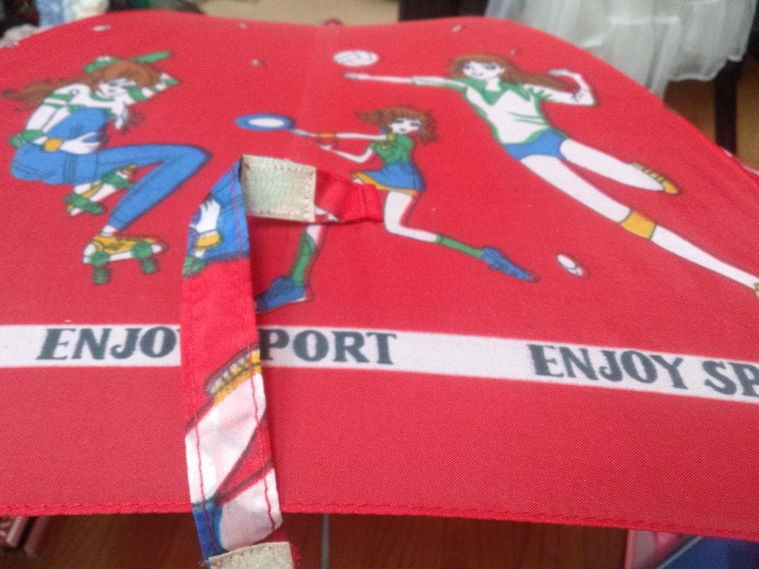 ③レトロ　昭和の傘　女の子　赤　50cm　未使用　未開封　アンティーク　可愛いな