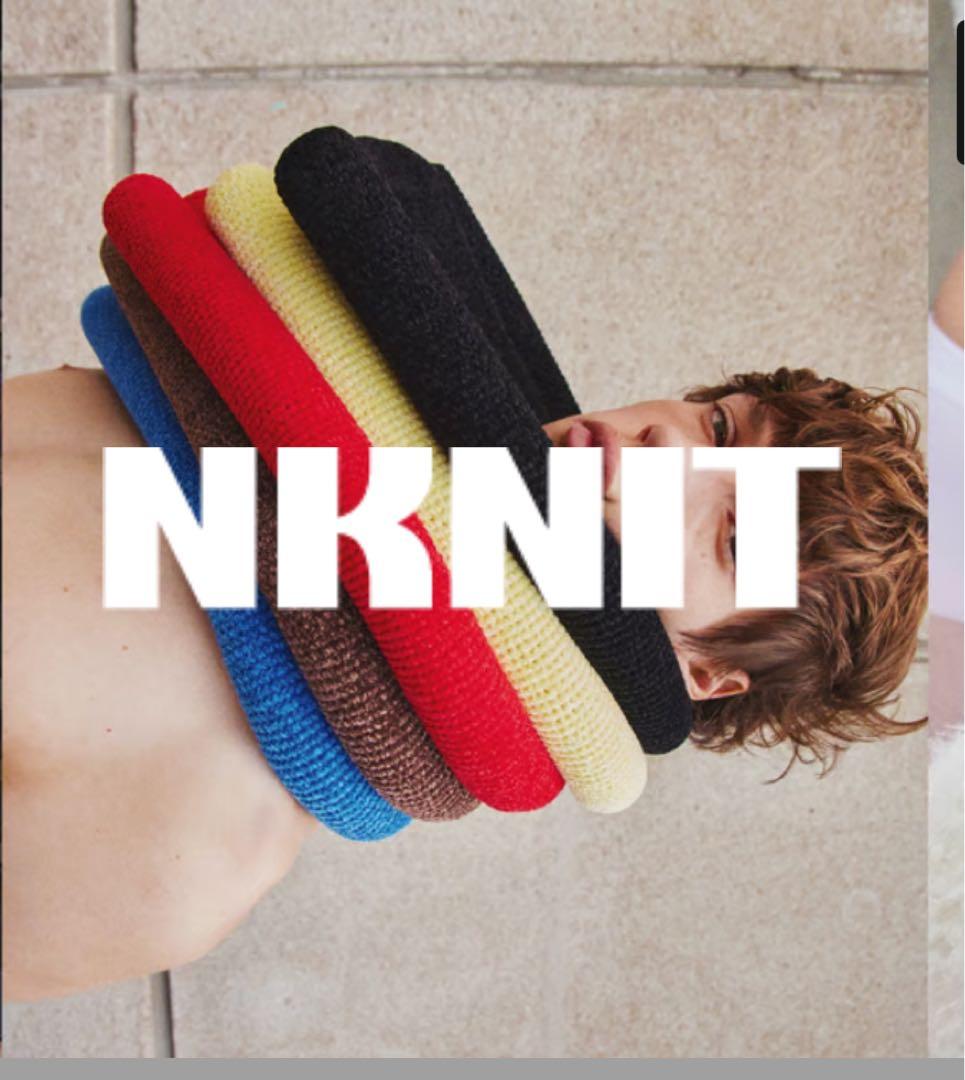 美品✨NKNIT reversible KNIT cap グレー