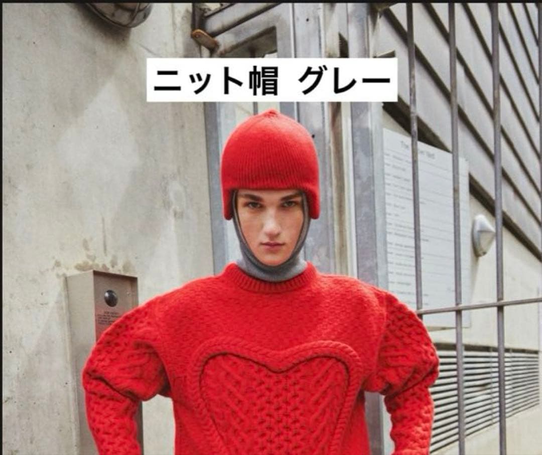 美品✨NKNIT reversible KNIT cap グレー