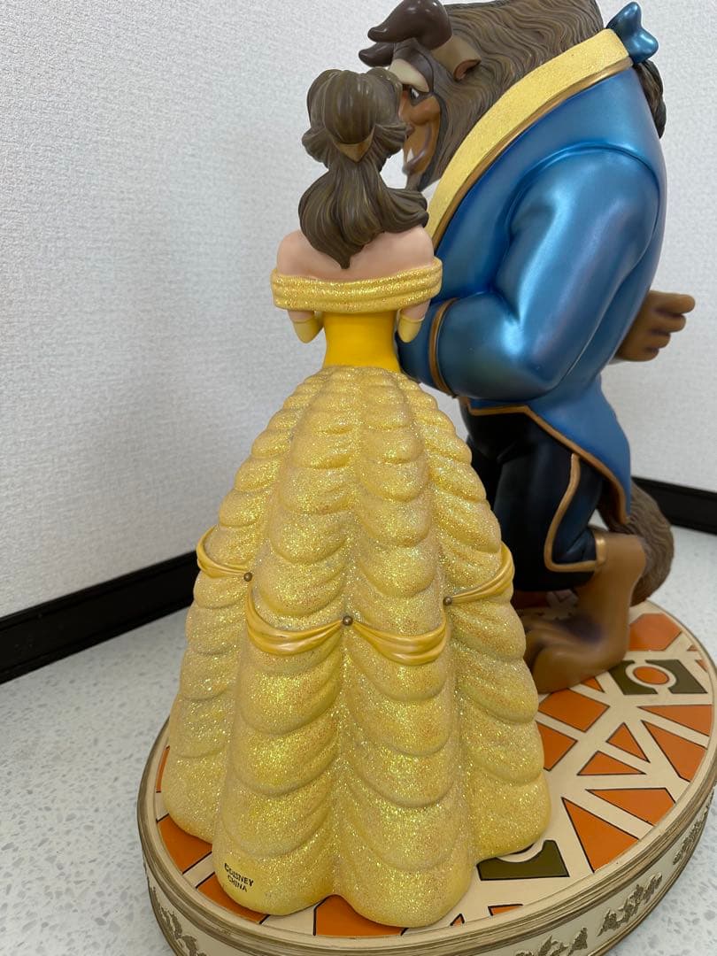 【未使用品】ディズニー 美女と野獣 陶器 フィギュア 高さ約64cm ※i1※