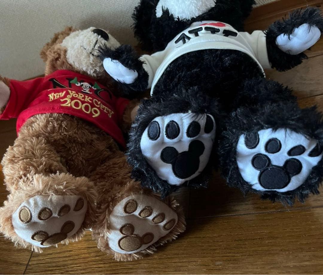 ダッフィー NYCディズニーベアブラウン2009 &ブラックダッフィー