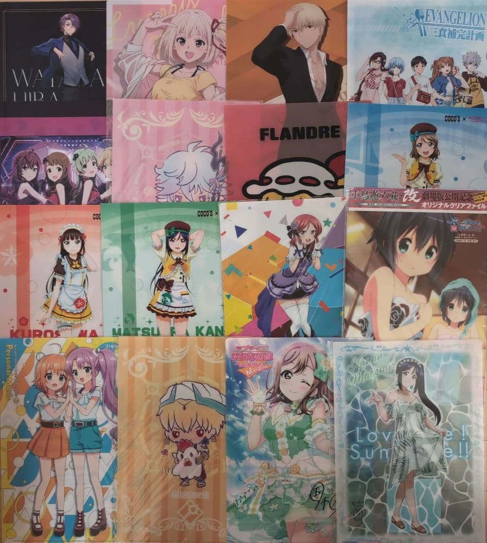 アニメ　漫画　キャラクター　A4 クリアファイル　大量　まとめ売り　360点
