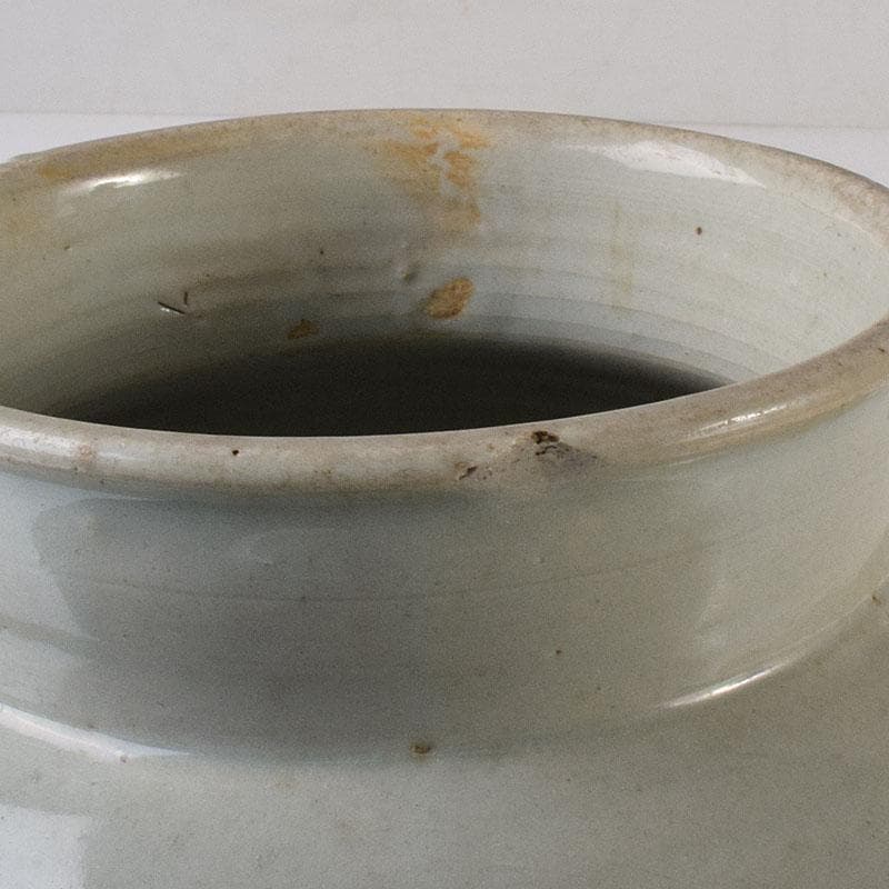 朝鮮美術　李朝　高麗白磁　丸壺　壷　D　R8647H