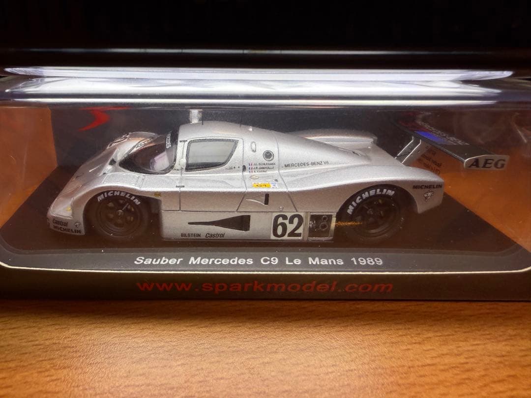 ミニカー 1/43 Sauber Mercedes C9 #62 Le Mans 1989