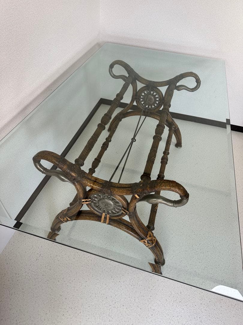 英国 リジェンシー様式 スワンネック ダイニングテーブル