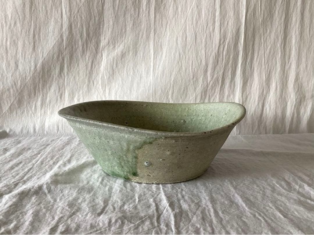 辻村唯 自然釉大鉢 陶芸家 深鉢 8寸以上 ボウル 大皿 丼