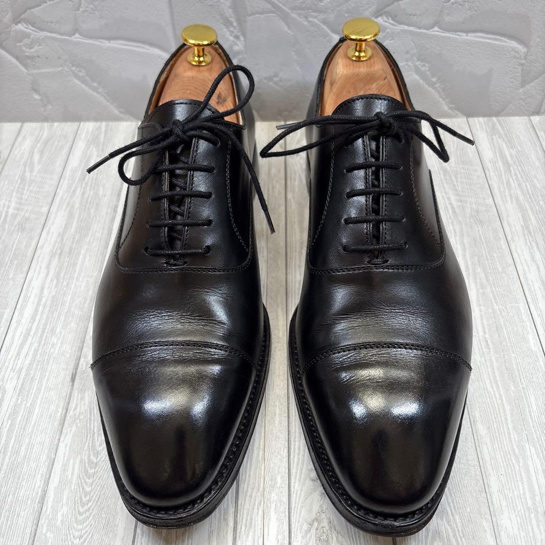 Berwick バーウィック 5217 ブラック ストレートチップ UK7