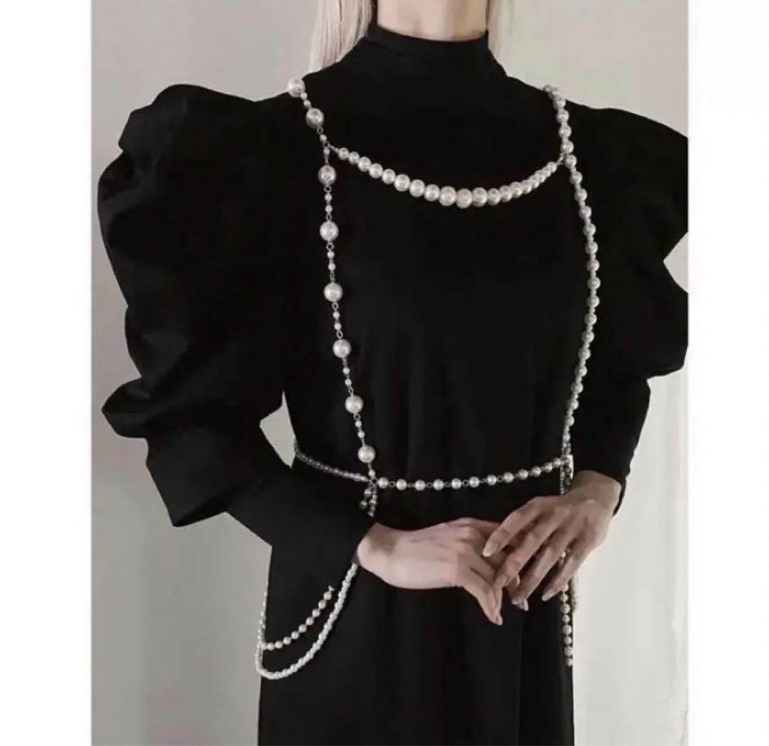 アクセサリー LITMUS Pearl harness / Maison lulu pinot