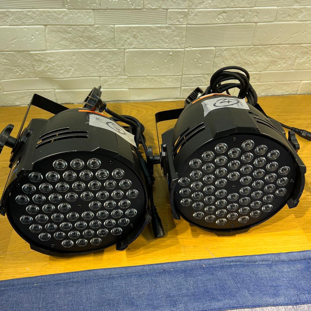 LED電球色パーライト　クランプ付き　2台　DMX照明