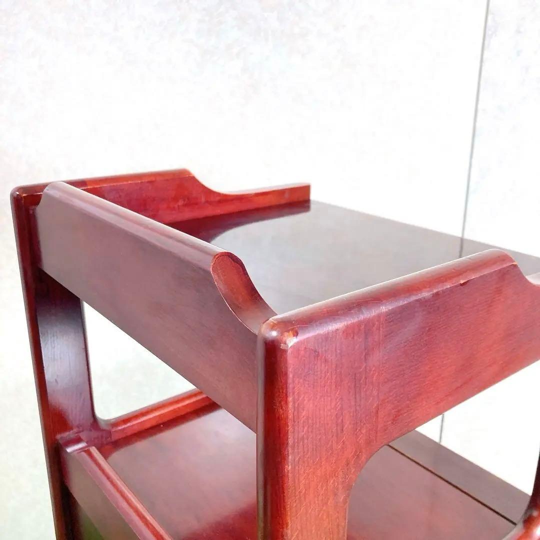 カリモク　電話台 棚 サイドラック チェスト 昭和レトロ コロニアル