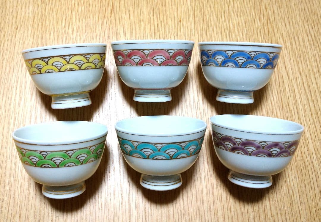 平安清昌　京焼　煎茶碗６客　茶道具