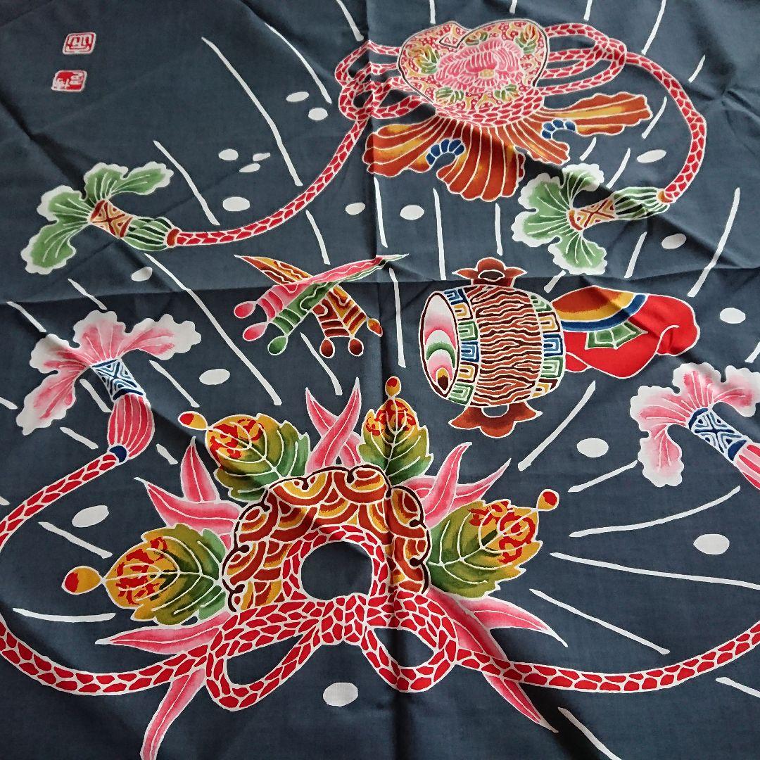 【博多安恒染元】「筒描」〜寶尽し〜博多嫁入り風呂敷