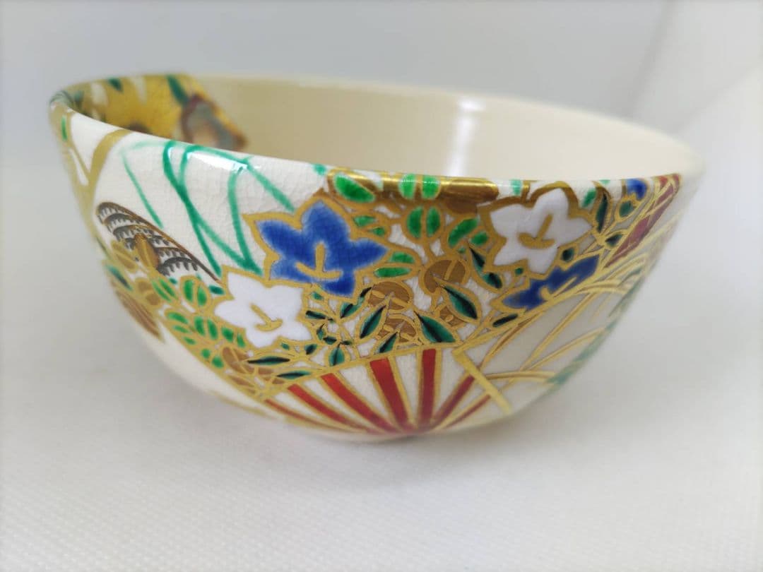 茶道具　竜谷窯　宮川香雲　茶碗