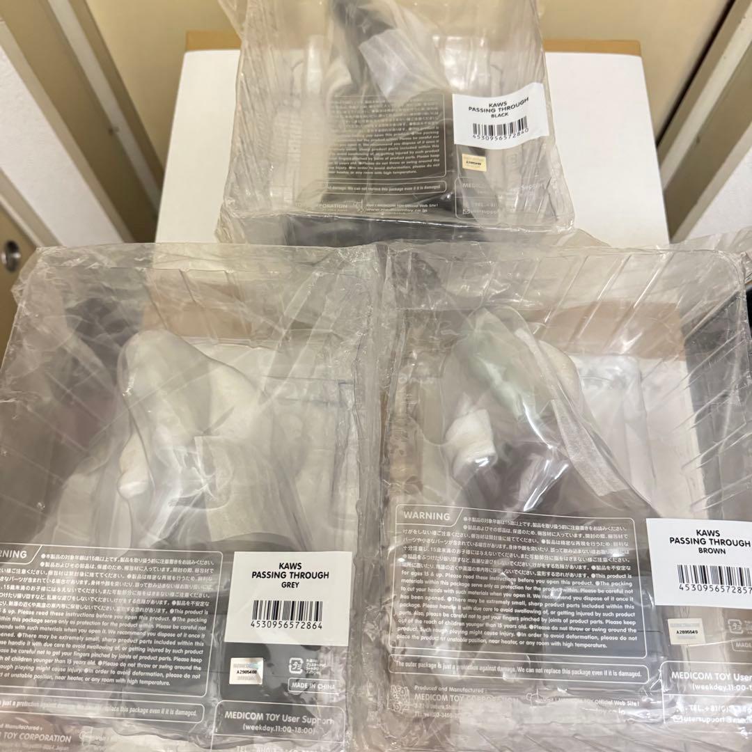KAWS passing through open edition 3色セット