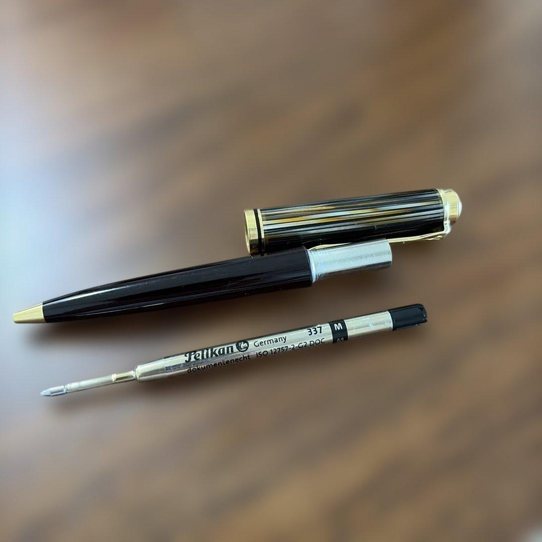 【値下げ】限定生産品：スーべレーン茶縞ボールペン