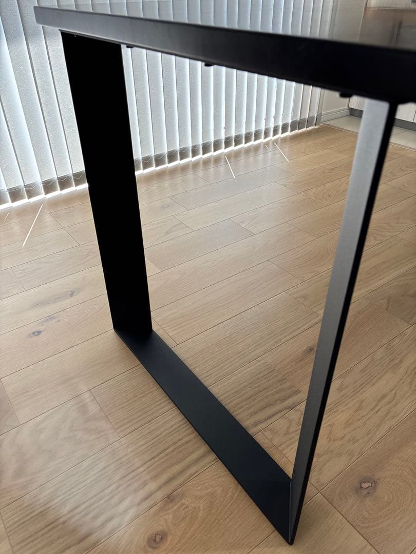 KANADEMONO ダイニングテーブル Black Steel