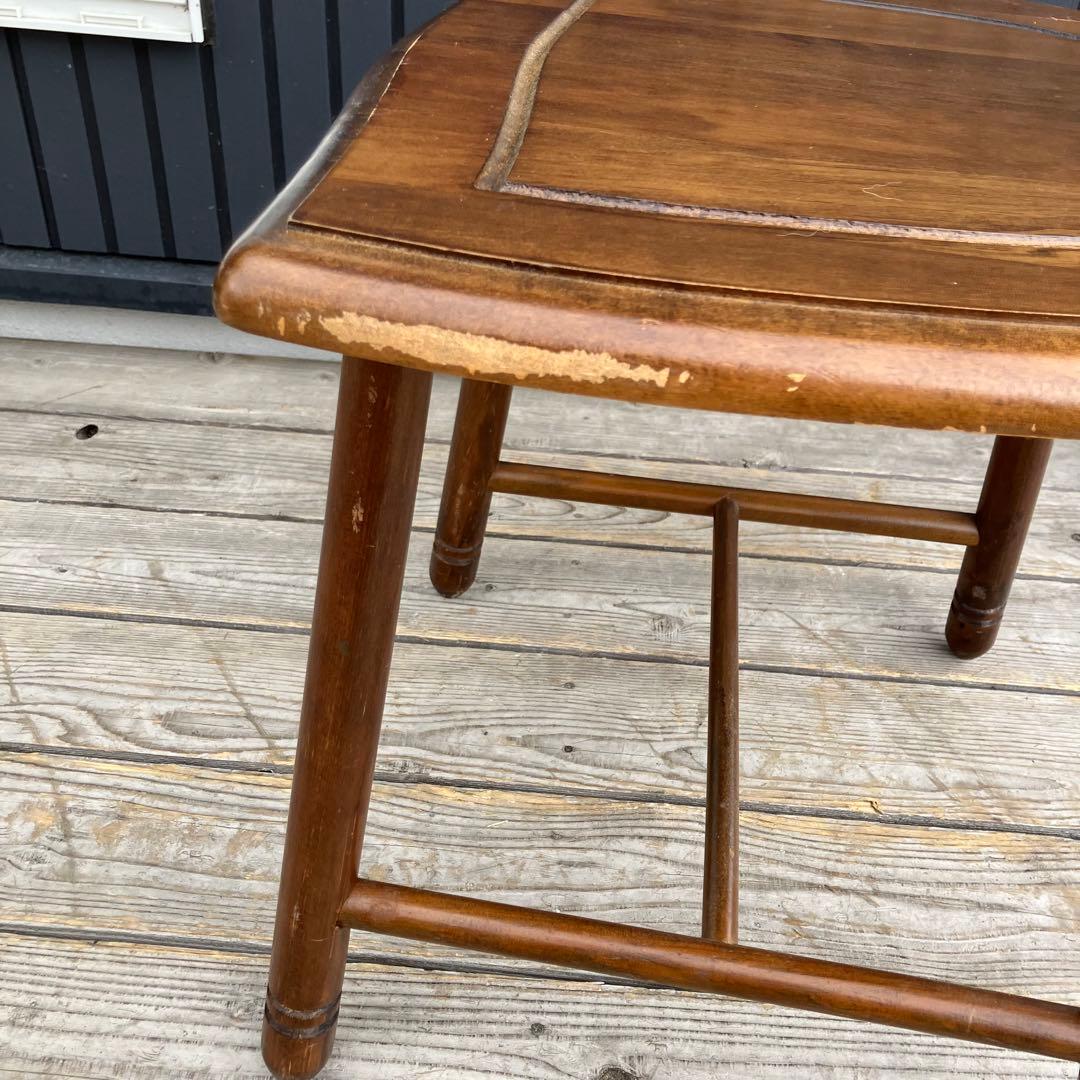 ② アンティーク 北欧レトロ 装飾 木製椅子 チャーチチェア ダイニングチェア