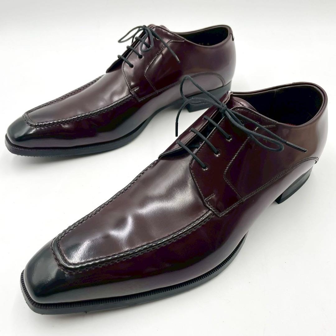 極美品 リーガル ビジネス Uチップ 外羽根 25cm ブラウン Y1334