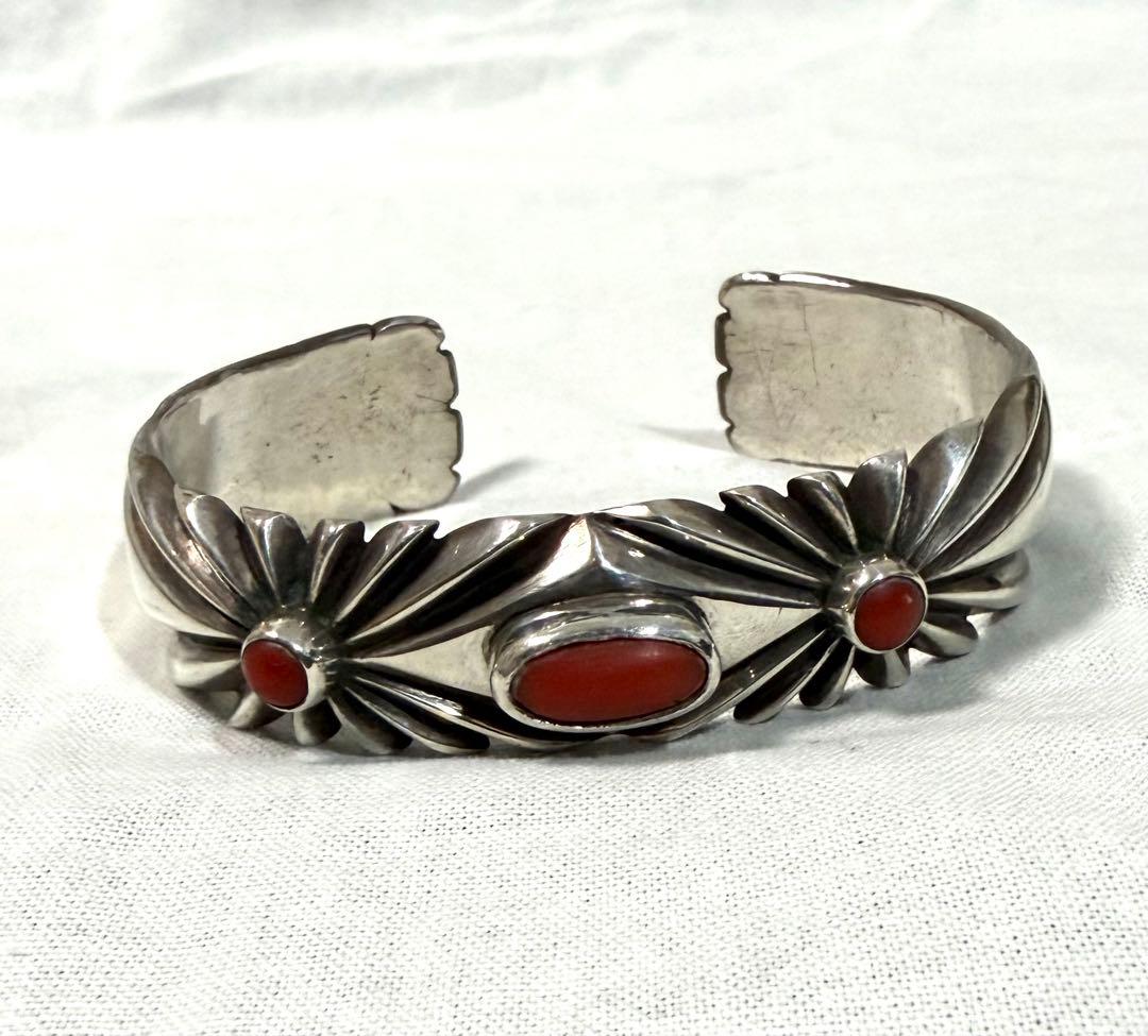 cippy crazy horse サンバースト　バングル　コーラル 超希釈