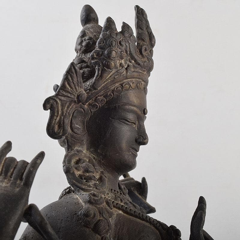 横山　中国　古銅　チベット仏　仏像　M　R9256