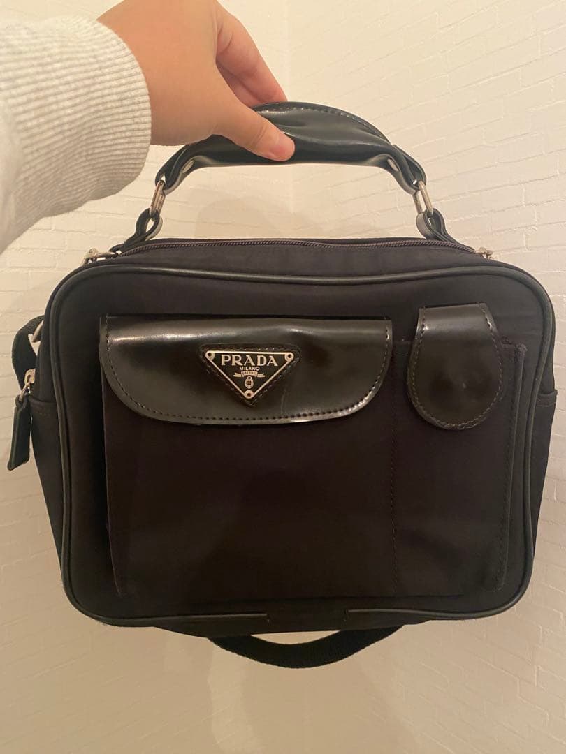 v*y様 PRADA プラダ ショルダーバッグ ハンドバッグ ナイロン