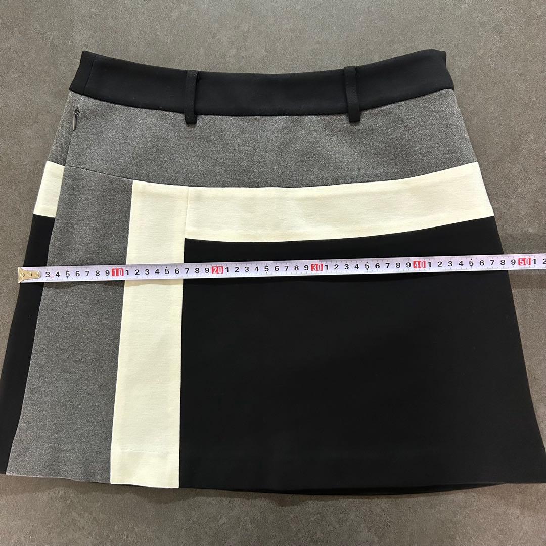 【美品】ランバン スポール カラーブロックスカート サイズ38 Mサイズ