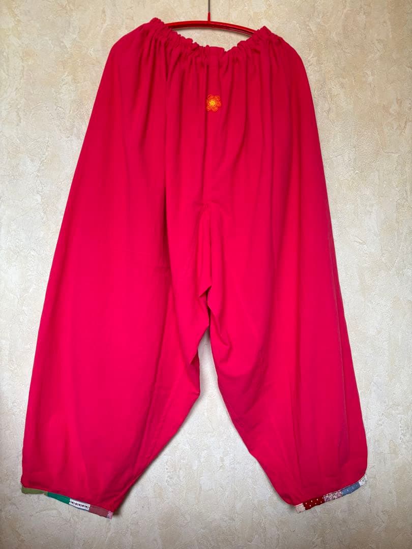 ちくちくもんぺパッチワークマゼンタピンク