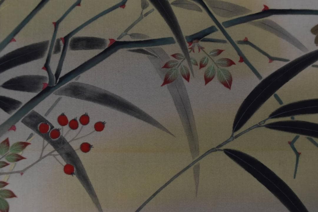 【真作】横山大玄/花鳥図/横物/掛軸/名家伝来/AA-252