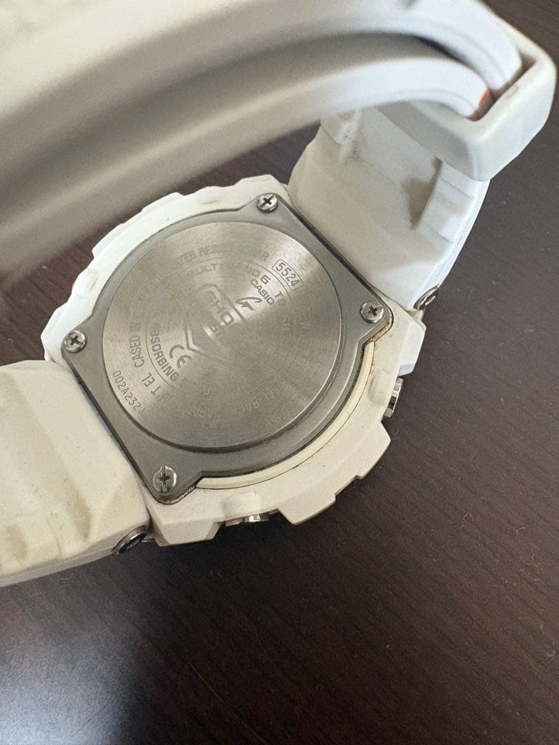 G-SHOCK アナログ腕時計 ホワイト/シルバー