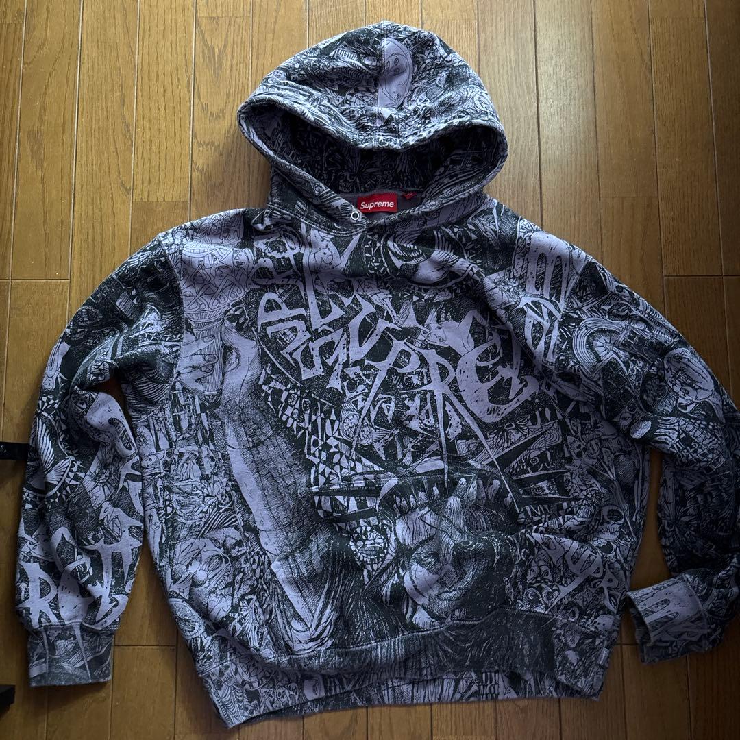 Supreme Liberty hoodie サイズM パープル