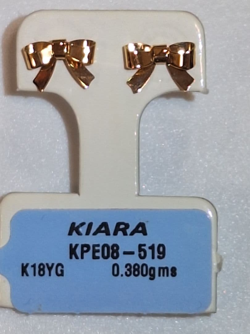 専用　KIARA　リボン　ピアス　K18YG