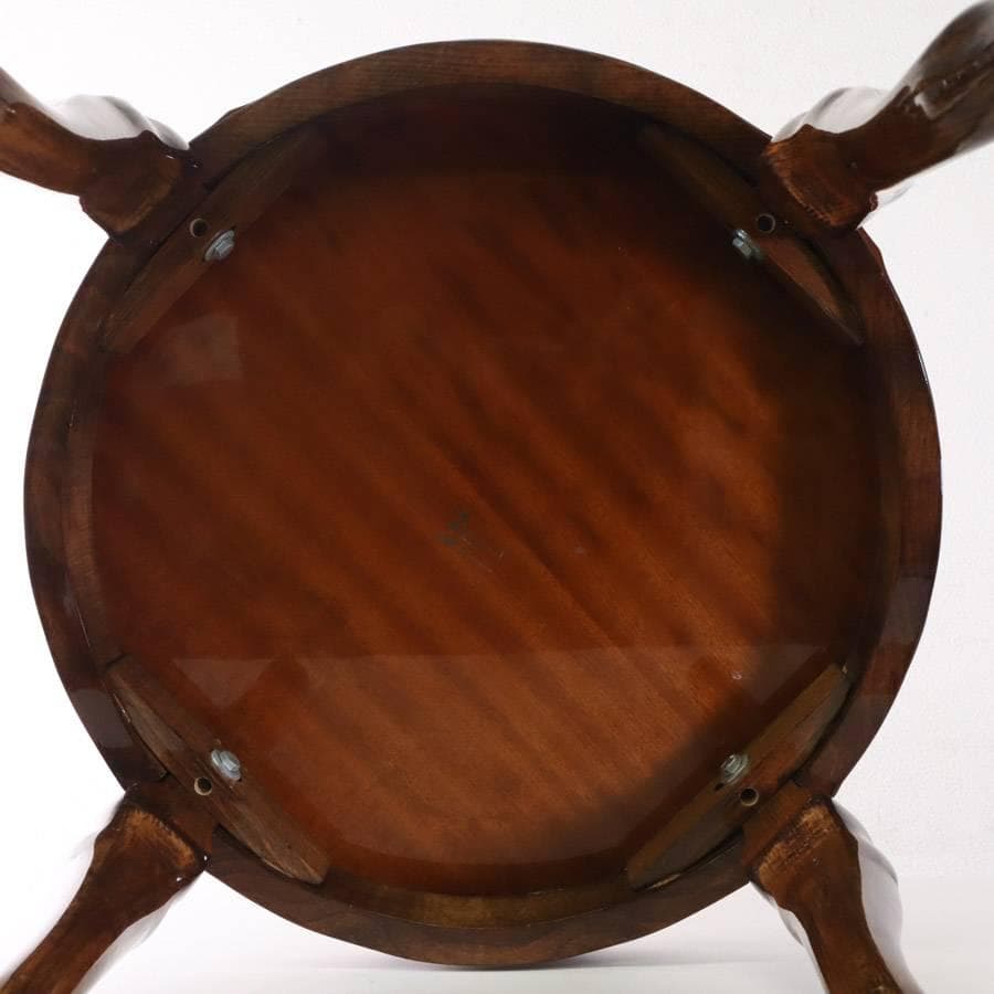 イタリア製クラシカル家具 ERCOLANO 象嵌装飾 猫足 サイドテーブル