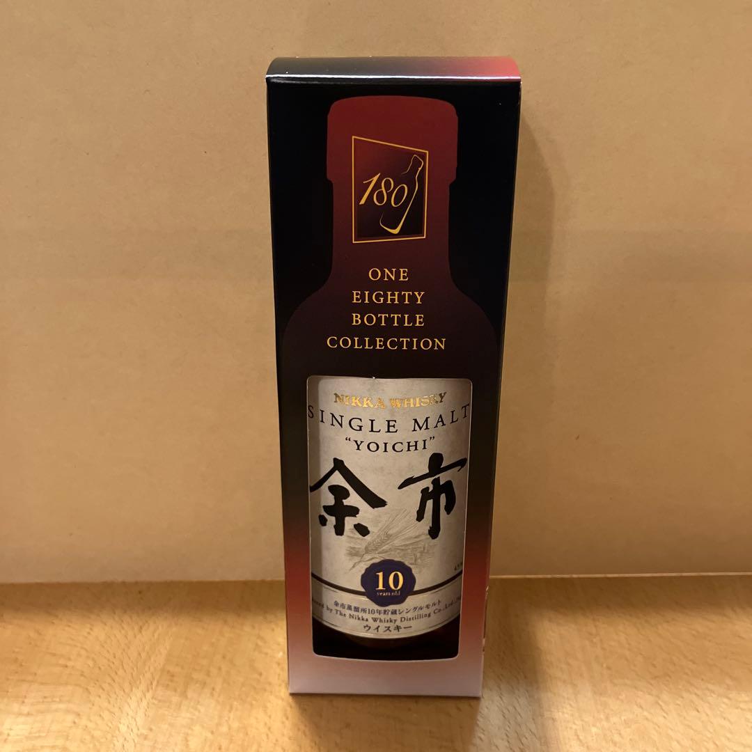 ニッカ シングルモルト 余市10年 180ml (ボトルコレクション：BOX入)