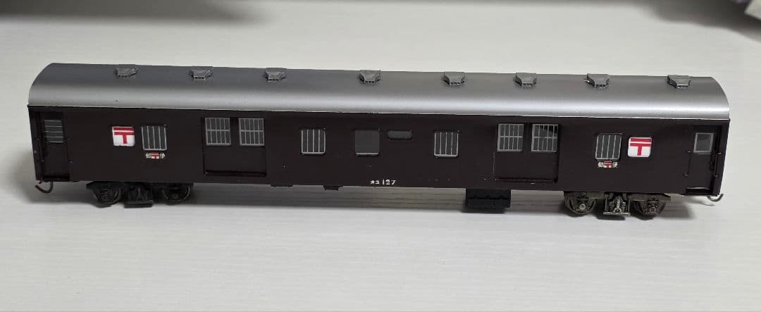 天賞堂 軽量客車 オユ12 郵便車 ぶどう色2号 国鉄 HO