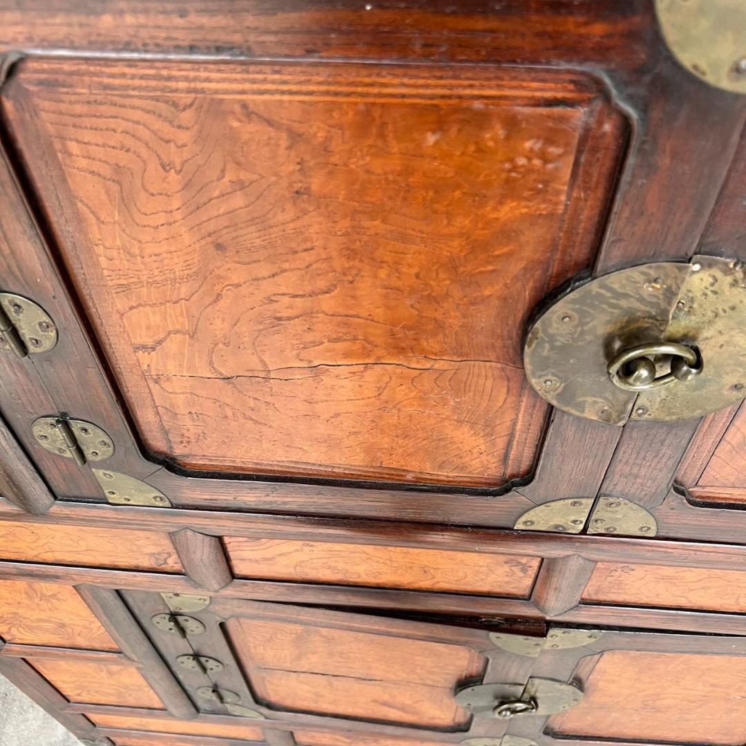 【珍品】　李朝　箪笥　タンス　時代物　現状品　【たのメル便♪】