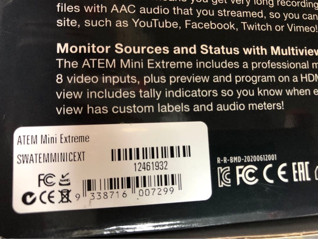 【大幅値下げ中】ATEM Mini Extreme live stream