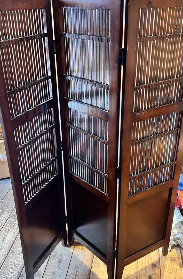 ①木製　パーテーション　衝立　お店　インテリア　コレクション
