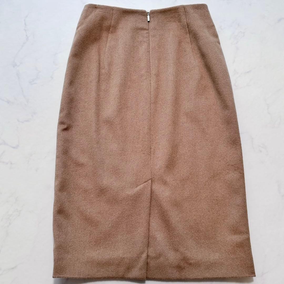 最高級✨未使用品 マックスマーラ 白タグ キャメル100% スカート 38