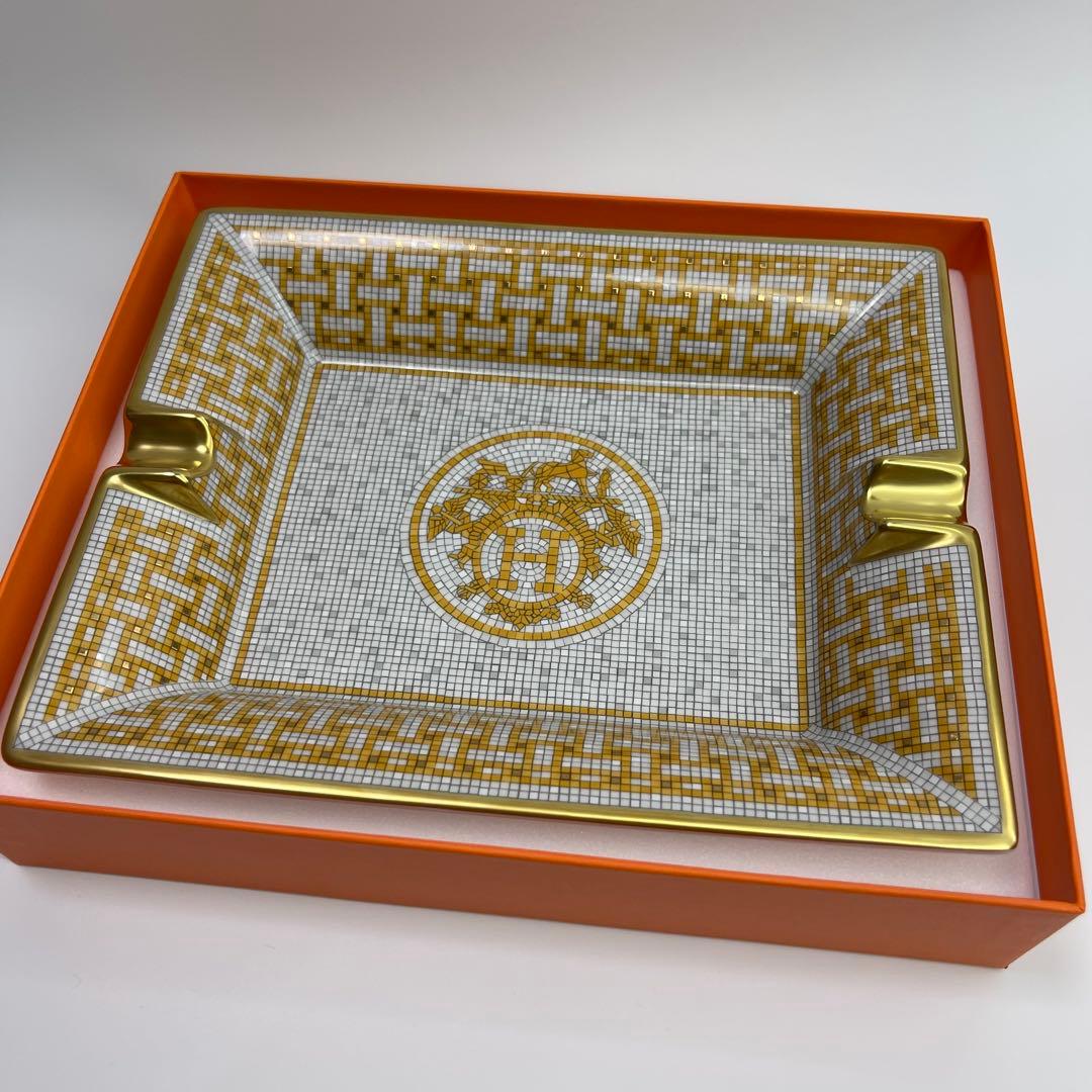 エルメス　H ermes 灰皿 〈モザイク 24〉 ゴールド 新品未使用品