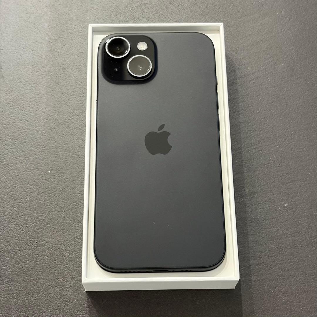 ★美品★ Apple iPhone 15 ブラック 256GB 本体 箱付き