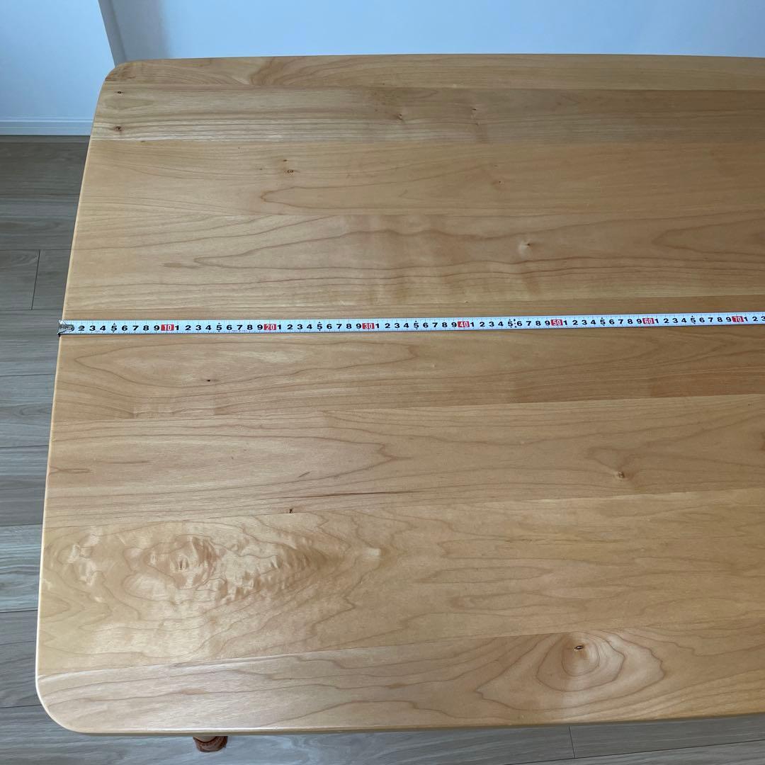 中古　KEYUCA Mei ダイニングテーブル　メープル無垢材