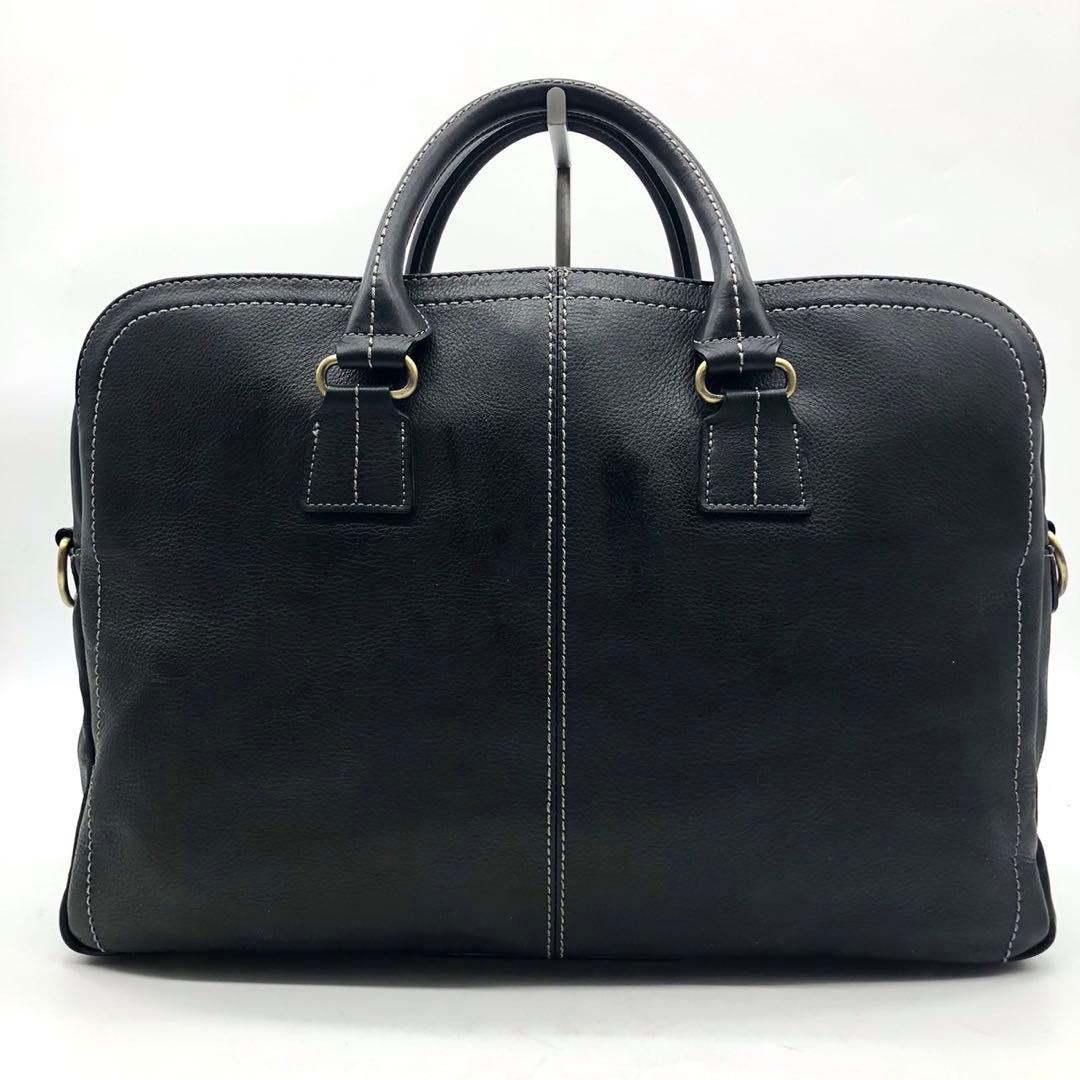 ✨美品✨土屋鞄 ビジネスバッグ 2way プロータ 3室 A4可能 防水レザー