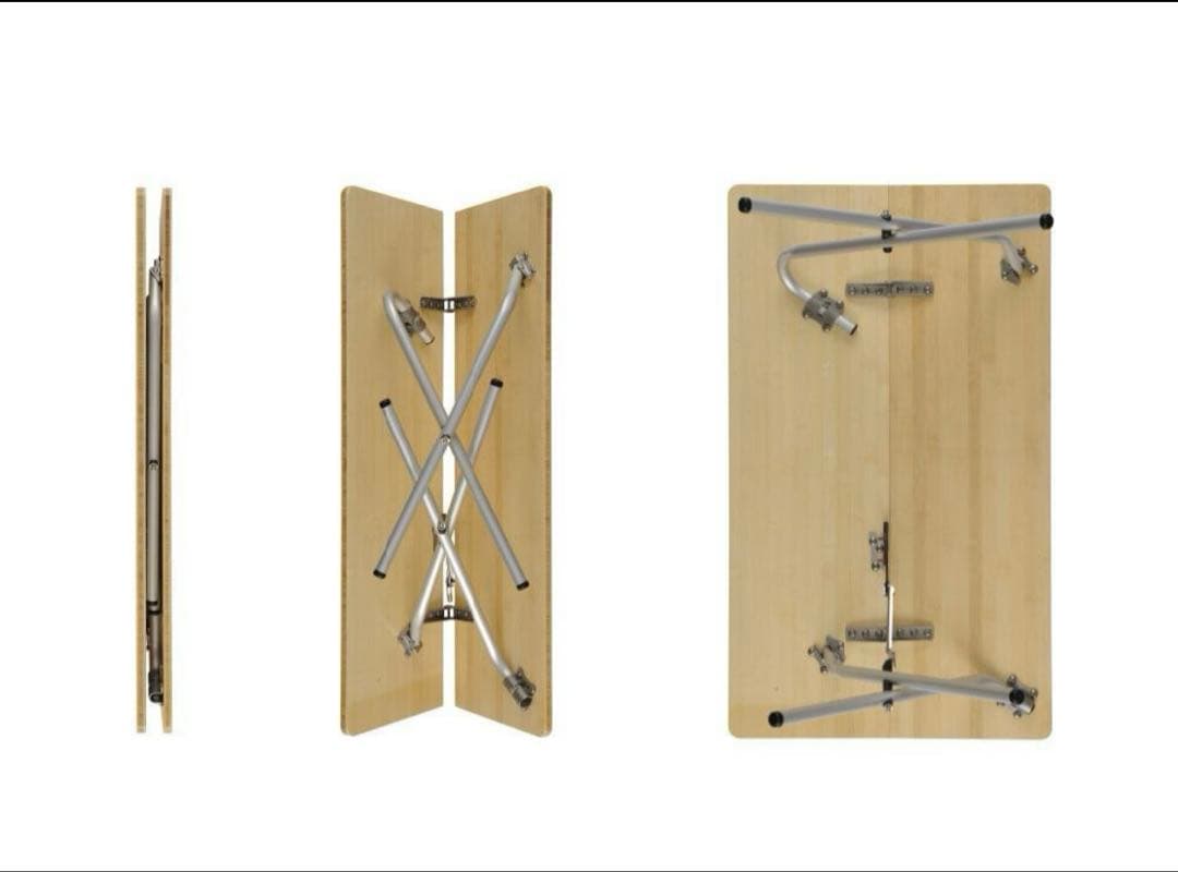 くーちゃん⭐︎ peak ワンアクションローテーブル 竹