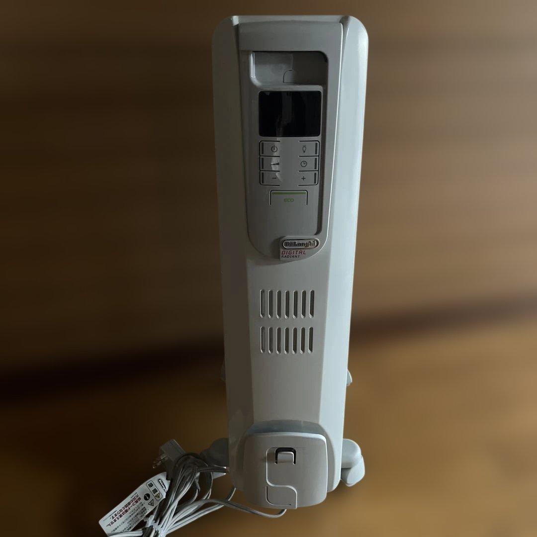 オイルヒーター デジタル操作パネル付き ホワイト