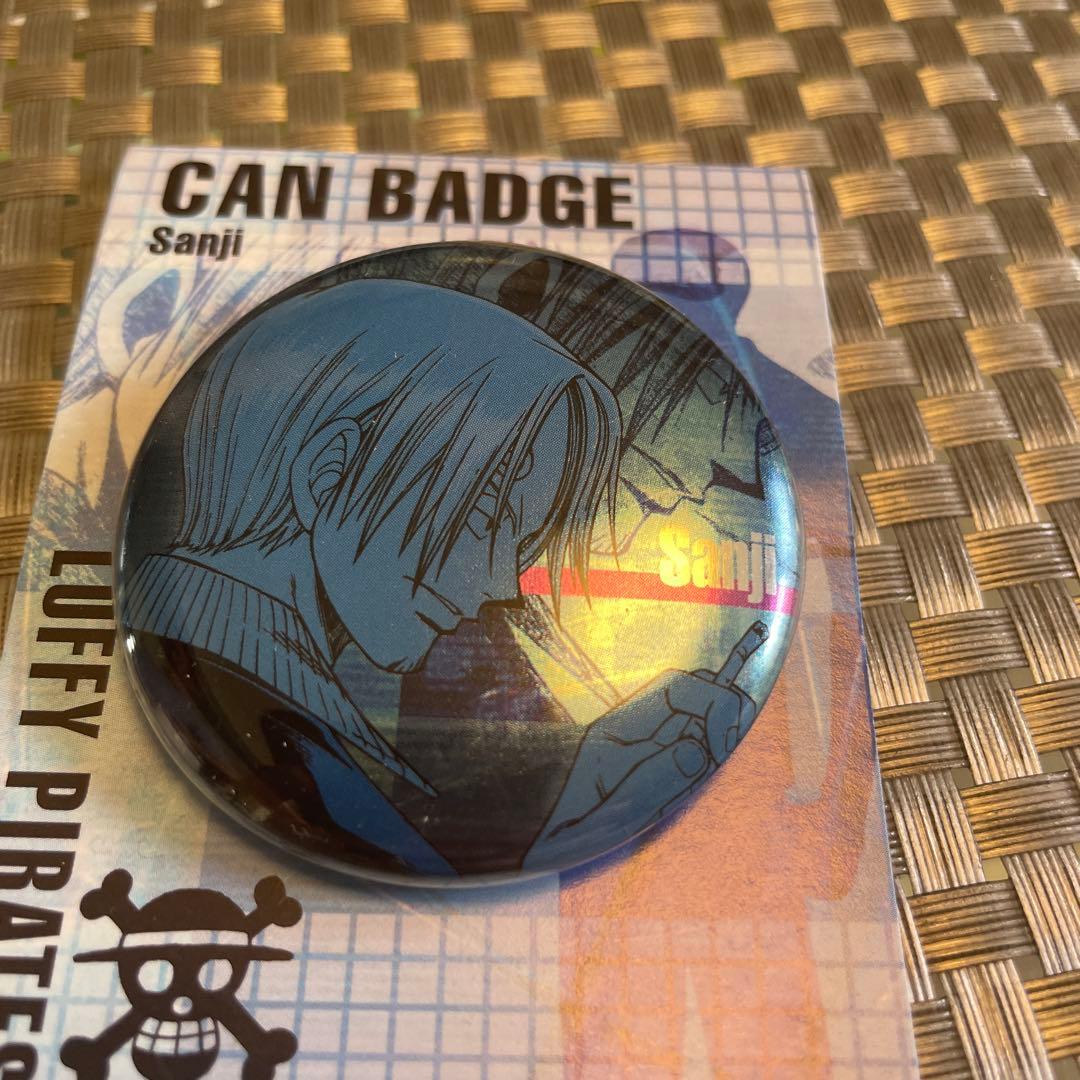 ONE PIECE ワンピース　サンジ　初期絵柄　缶バッチ　デコステッカー　レア
