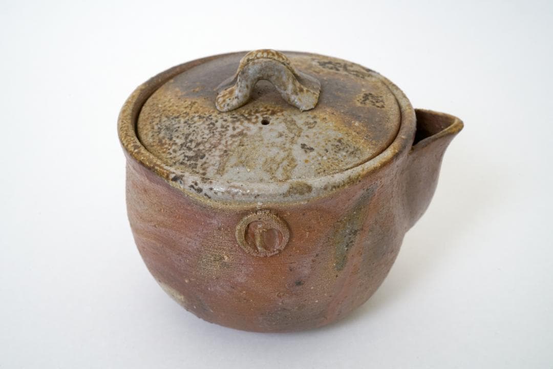 備前焼　茶器一式　急須　湯冷まし　湯のみ5客　木箱　未使用品