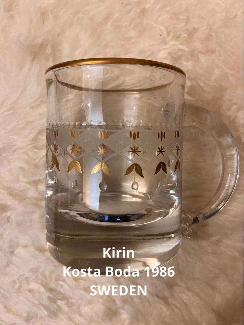 kirin collector's Kosta Boda金彩1986